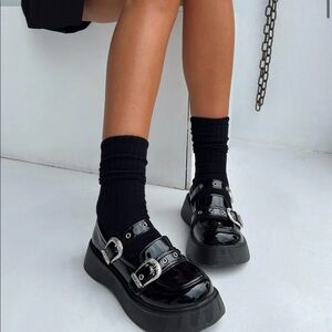 Princess Polly Cordova Flats Black